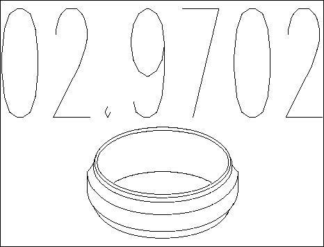 MTS 02.9702 - Уплътнение, изпускателни тръби vvparts.bg