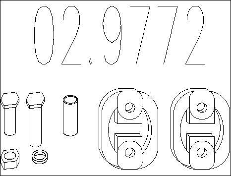 MTS 02.9772 - Скоба, изпускателна система vvparts.bg