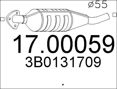 MTS 17.00059 - Филтър за сажди / твърди частици, изпускателна система vvparts.bg