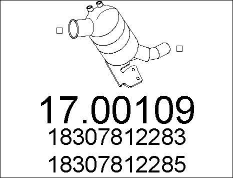 MTS 17.00109 - Филтър за сажди / твърди частици, изпускателна система vvparts.bg