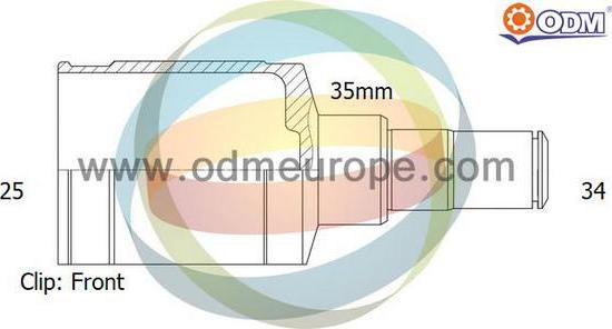 Multiparts 14-236033 - Каре комплект, полуоска vvparts.bg