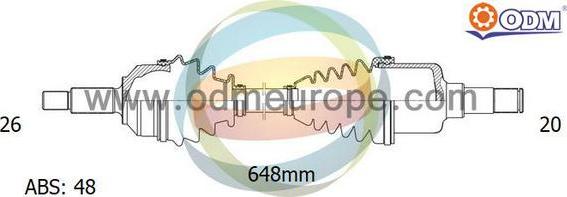 Multiparts 18-091531 - Полуоска vvparts.bg