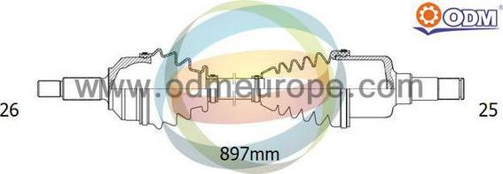 Multiparts 18-042600 - Полуоска vvparts.bg