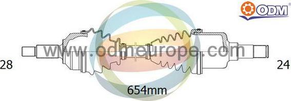 Multiparts 18-051570 - Полуоска vvparts.bg