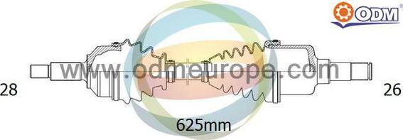 Multiparts 18-051550 - Полуоска vvparts.bg