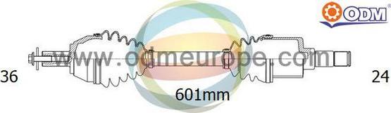 Multiparts 18-051580 - Полуоска vvparts.bg