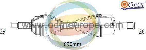 Multiparts 18-061810 - Полуоска vvparts.bg