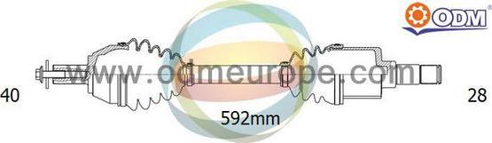 Multiparts 18-015020 - Полуоска vvparts.bg