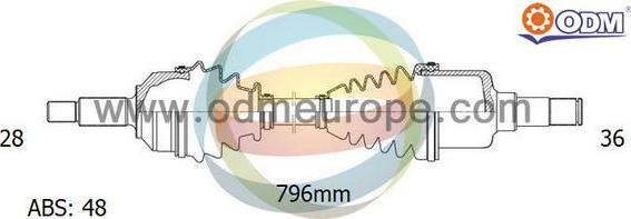 Multiparts 18-011721 - Полуоска vvparts.bg