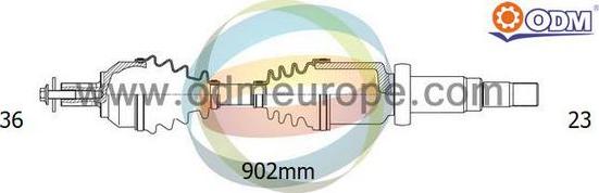 Multiparts 18-012580 - Полуоска vvparts.bg