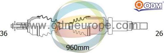 Multiparts 18-012850 - Полуоска vvparts.bg