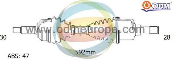 Multiparts 18-081421 - Полуоска vvparts.bg