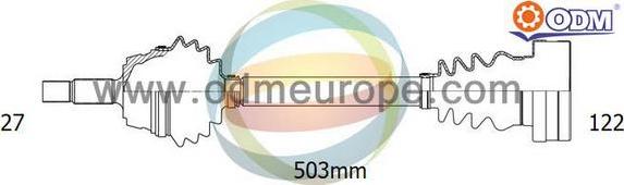 Multiparts 18-143010 - Полуоска vvparts.bg