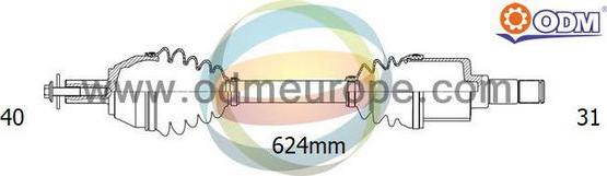 Multiparts 18-151340 - Полуоска vvparts.bg