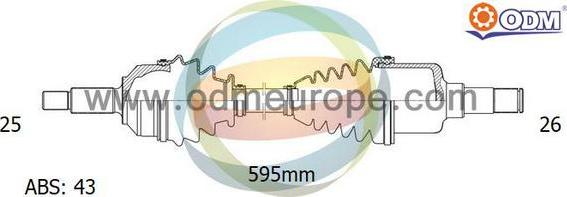 Multiparts 18-151291 - Полуоска vvparts.bg