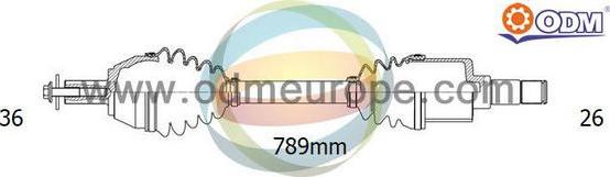 Multiparts 18-153010 - Полуоска vvparts.bg