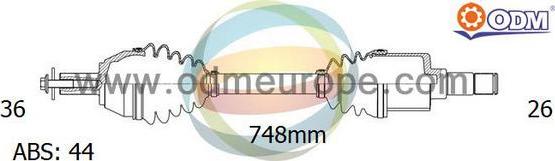 Multiparts 18-153021 - Полуоска vvparts.bg