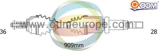 Multiparts 18-152430 - Полуоска vvparts.bg