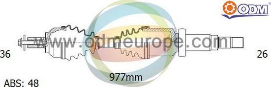 Multiparts 18-152091 - Полуоска vvparts.bg