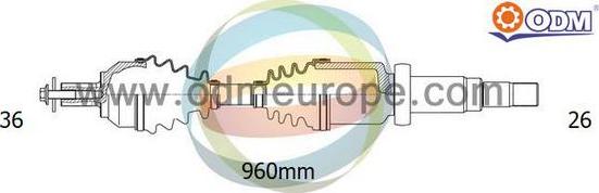 Multiparts 18-152060 - Полуоска vvparts.bg