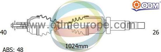 Multiparts 18-152151 - Полуоска vvparts.bg