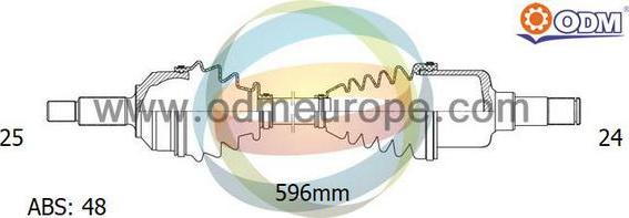 Multiparts 18-161401 - Полуоска vvparts.bg