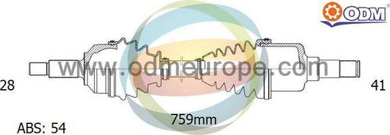 Multiparts 18-161091 - Полуоска vvparts.bg