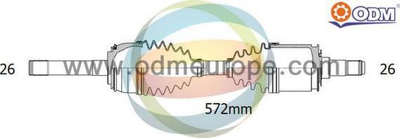 Multiparts 18-122030 - Полуоска vvparts.bg