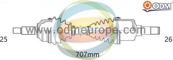 Multiparts 18-295050 - Полуоска vvparts.bg