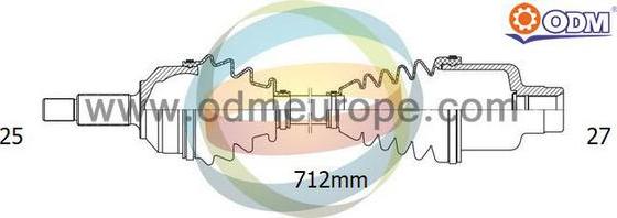 Multiparts 18-293050 - Полуоска vvparts.bg