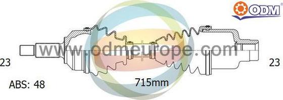 Multiparts 18-293021 - Полуоска vvparts.bg