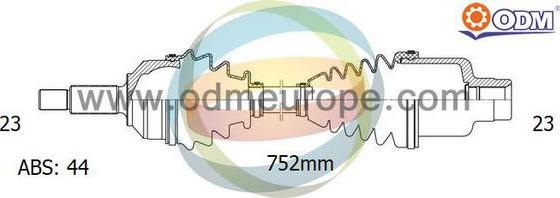 Multiparts 18-292131 - Полуоска vvparts.bg