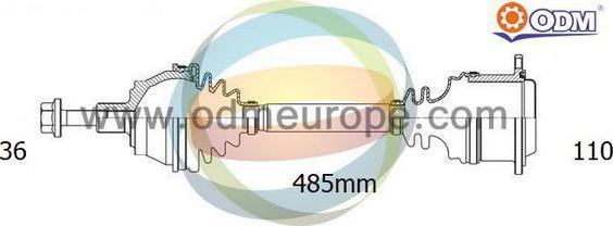 Multiparts 18-215410 - Полуоска vvparts.bg