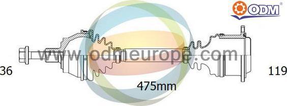 Multiparts 18-215360 - Полуоска vvparts.bg