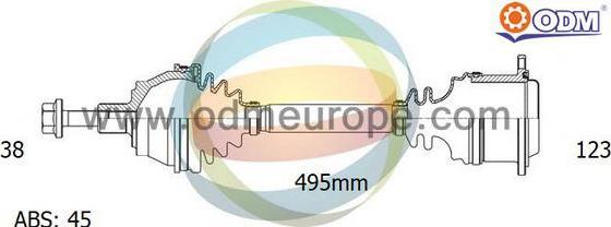 Multiparts 18-216031 - Полуоска vvparts.bg