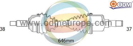 Multiparts 18-211850 - Полуоска vvparts.bg