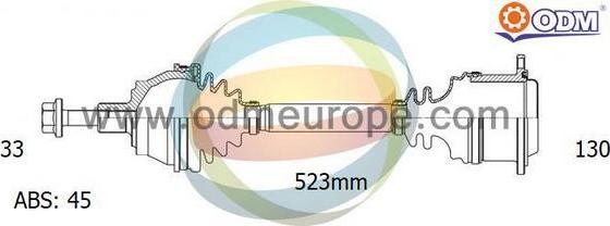 Multiparts 18-211391 - Полуоска vvparts.bg