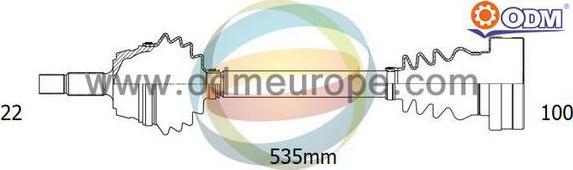 Multiparts 18-211300 - Полуоска vvparts.bg