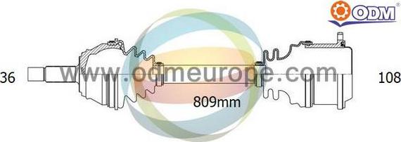 Multiparts 18-212030 - Полуоска vvparts.bg