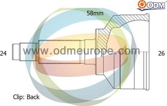 Multiparts 12-090249 - Каре комплект, полуоска vvparts.bg