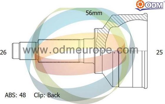 Multiparts 12-090244 - Каре комплект, полуоска vvparts.bg