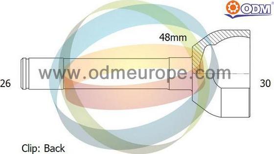 Multiparts 12-300719 - Каре комплект, полуоска vvparts.bg