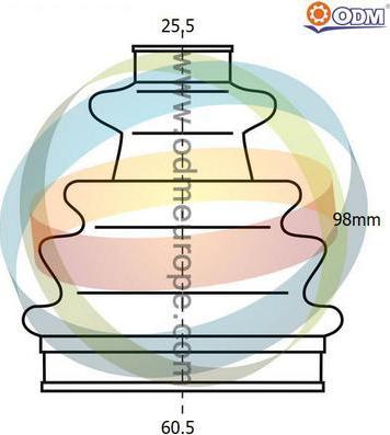 Multiparts 21-990405 - Маншон, полуоска vvparts.bg