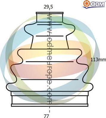 Multiparts 21-990416 - Маншон, полуоска vvparts.bg