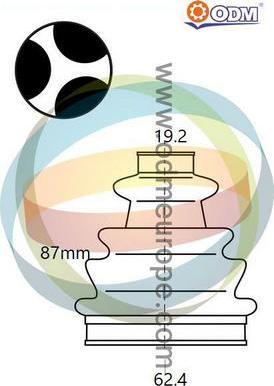 Multiparts 21-990475 - Маншон, полуоска vvparts.bg