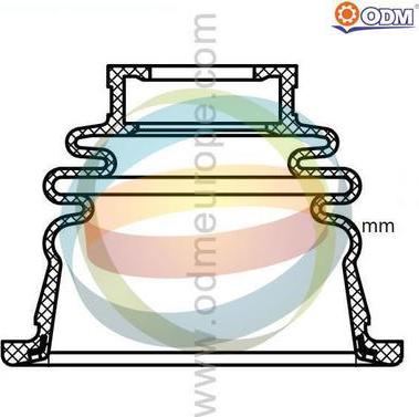 Multiparts 21-990473 - Маншон, полуоска vvparts.bg