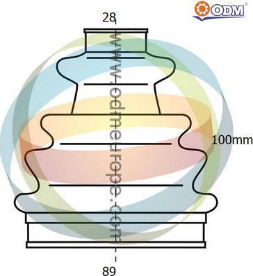 Multiparts 21-990514 - Маншон, полуоска vvparts.bg