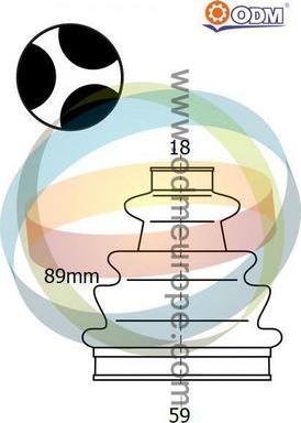 Multiparts 21-990516 - Маншон, полуоска vvparts.bg