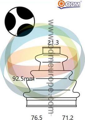 Multiparts 21-990571 - Маншон, полуоска vvparts.bg