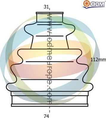 Multiparts 21-990269 - Маншон, полуоска vvparts.bg